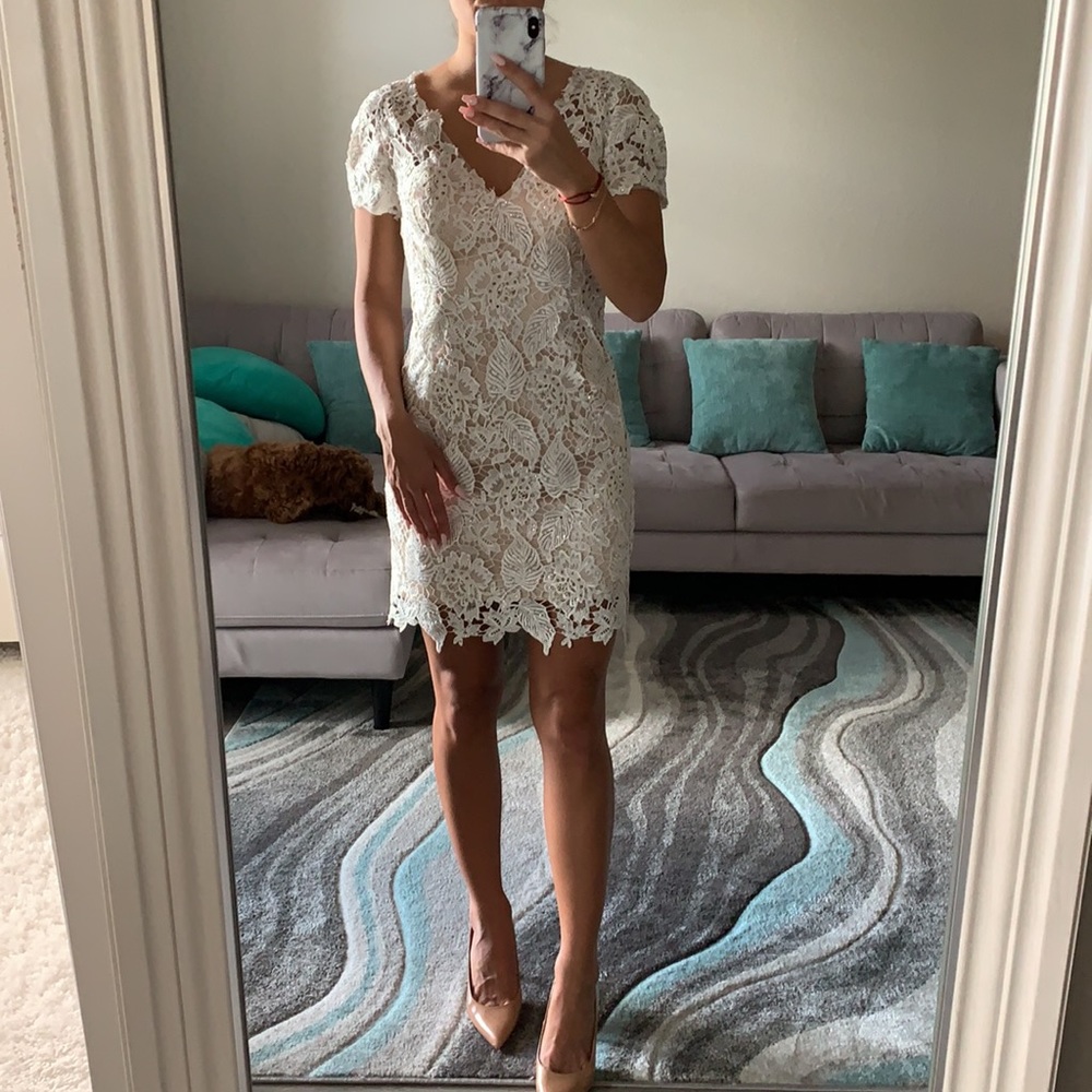 White Rhinestone Dress - Picture 4 of 7